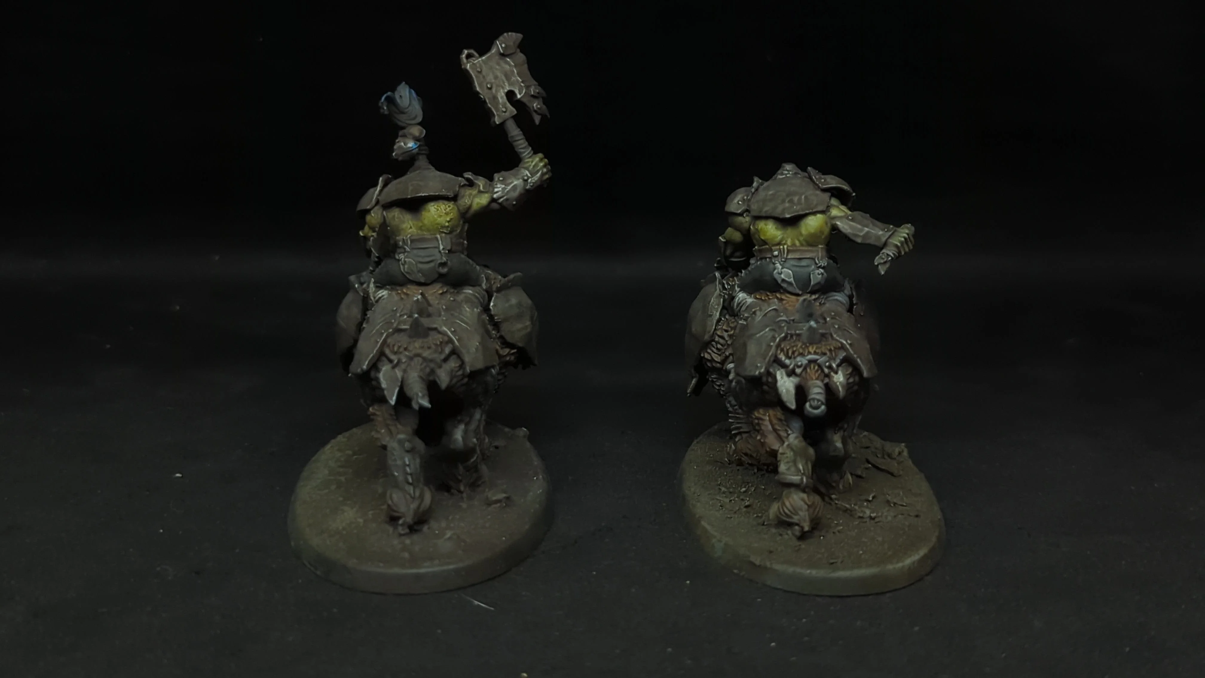 Age of Sigmar Orruk Warclans Gore-Gruntas x2 Painted - Image 4