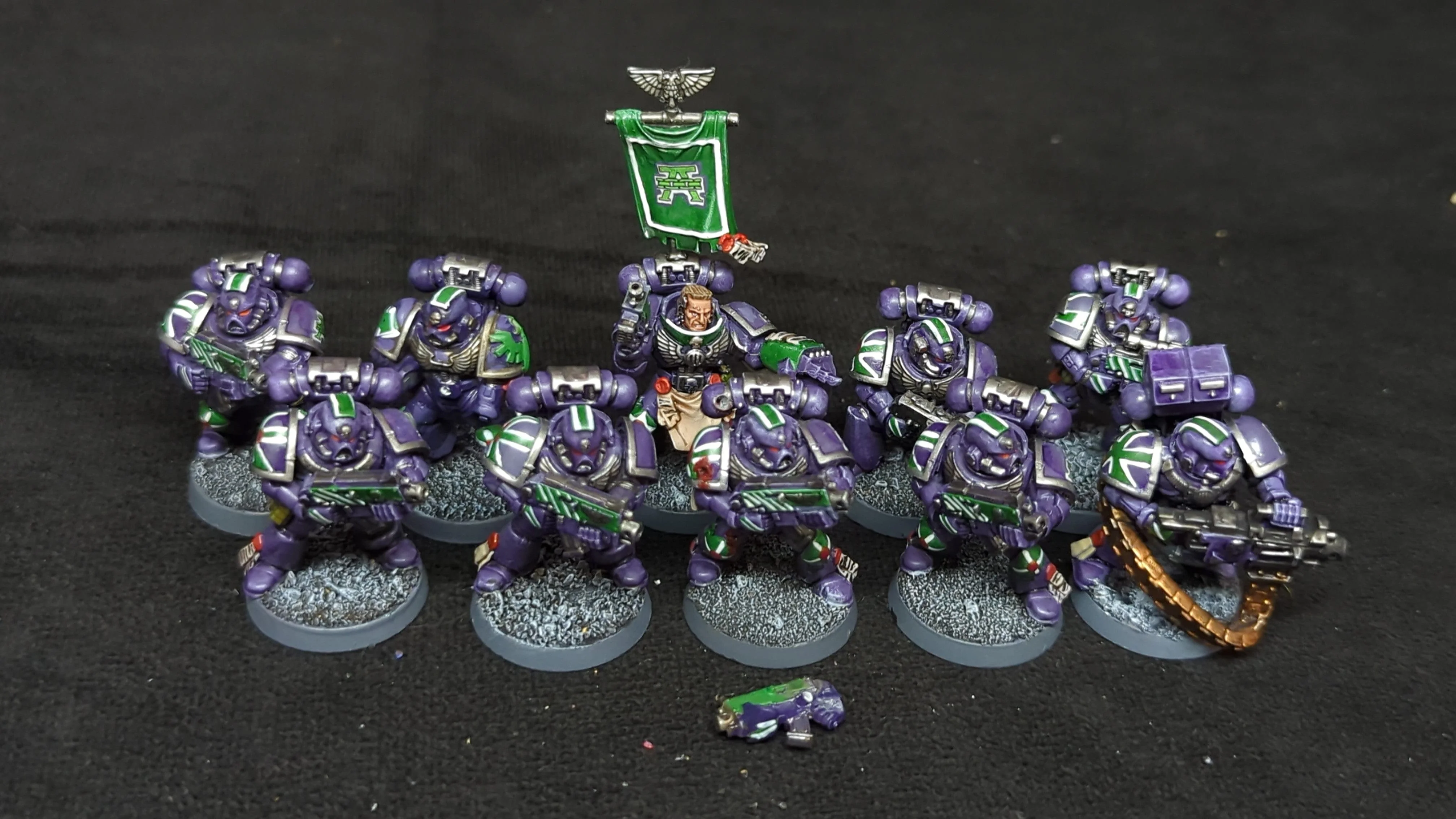Warhammer 40k Space Marines Tactical Squad x10 Painted