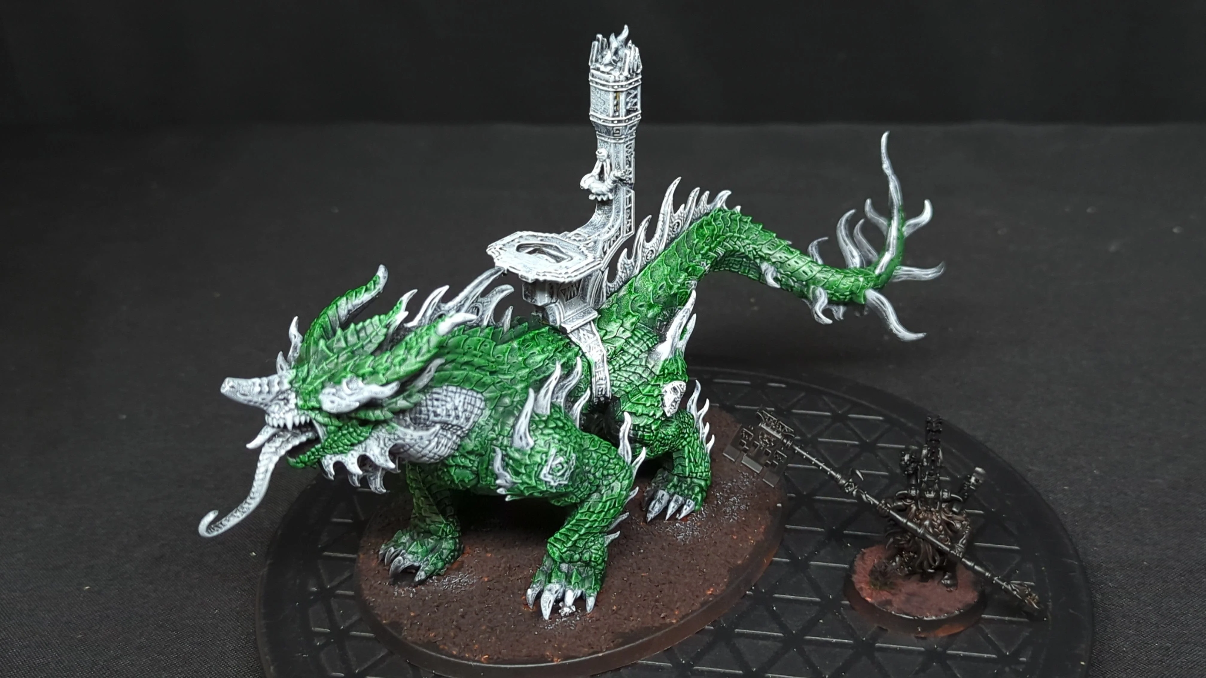 Age of Sigmar Fyreslayers Runefather on Magmadroth x1