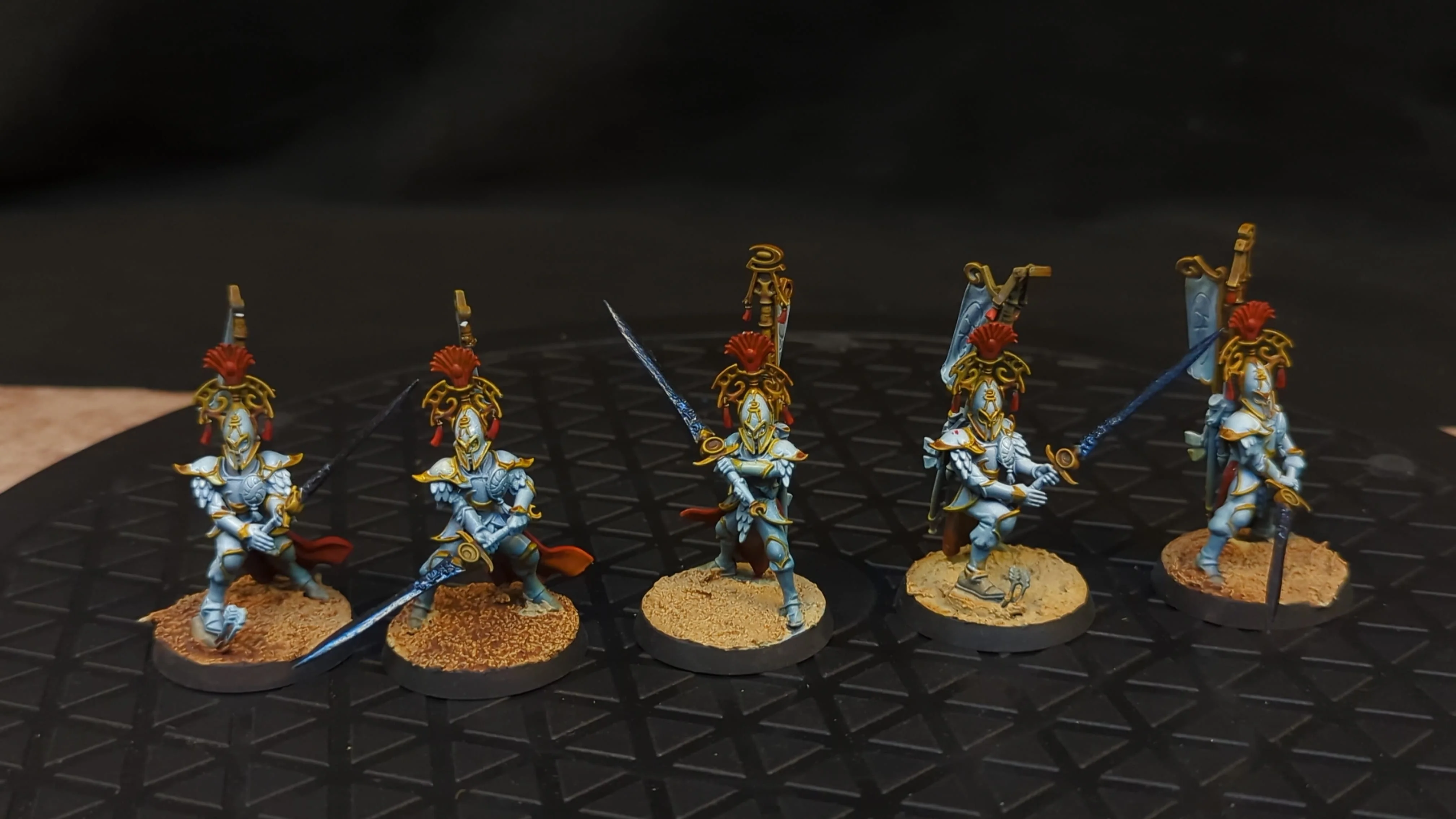 Age of Sigmar Lumineth Realm-Lords Vanari Bladelords x5 Painted