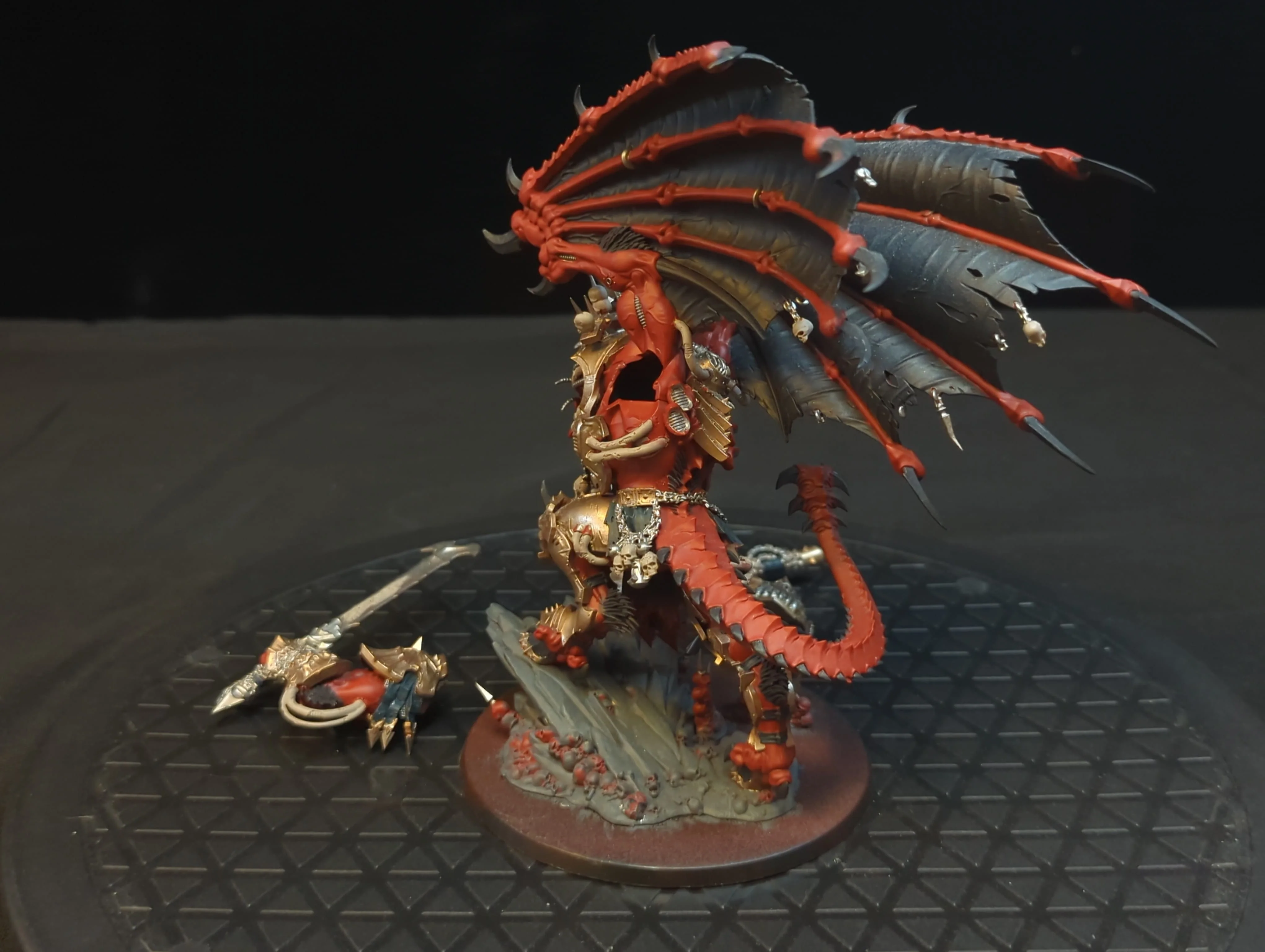 Warhammer World Eaters Angron, Daemon Primarch of Khorne x1 Painted - Image 2