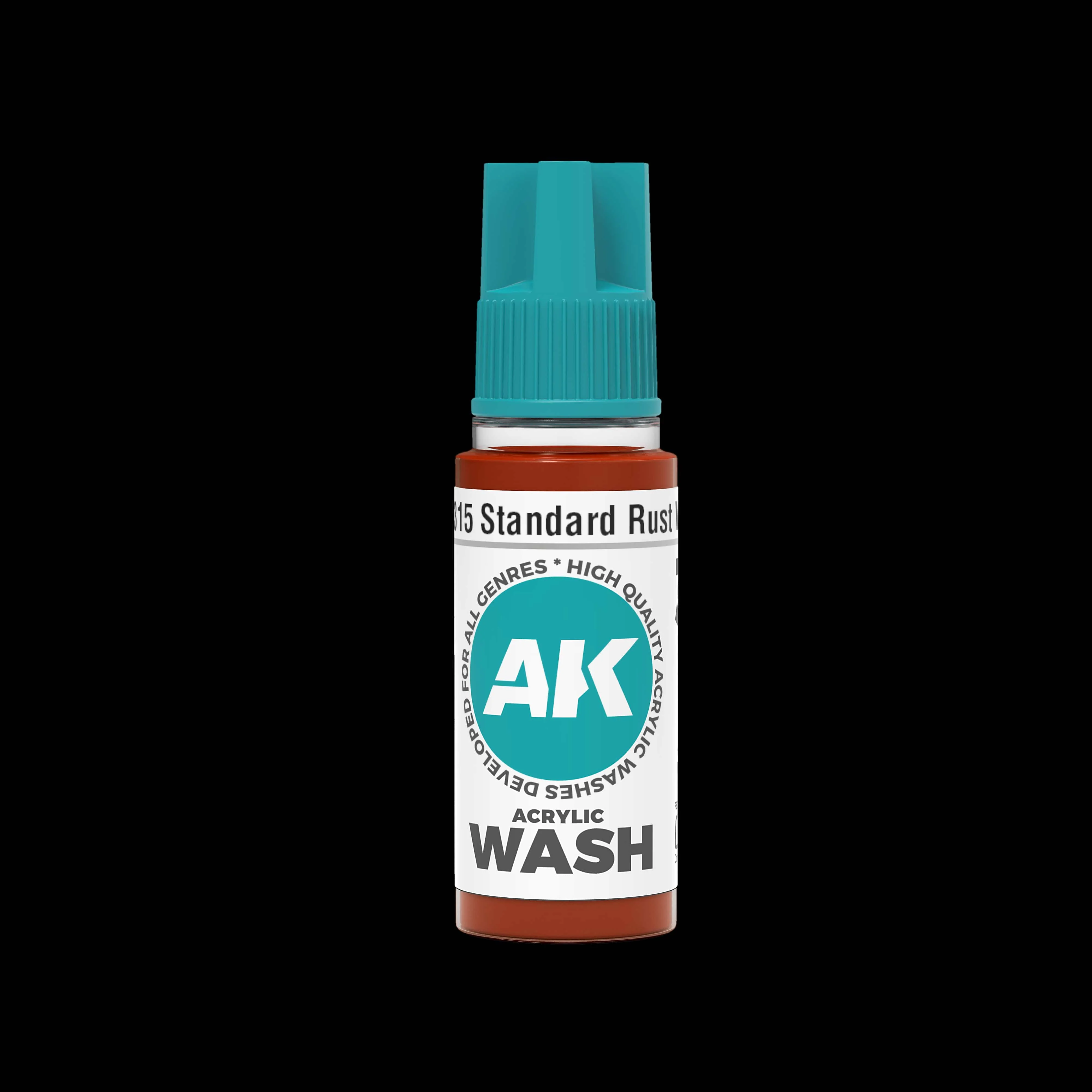 AK Interactive 3rd Gen Acrylic Wash 18ml- Standard Rust