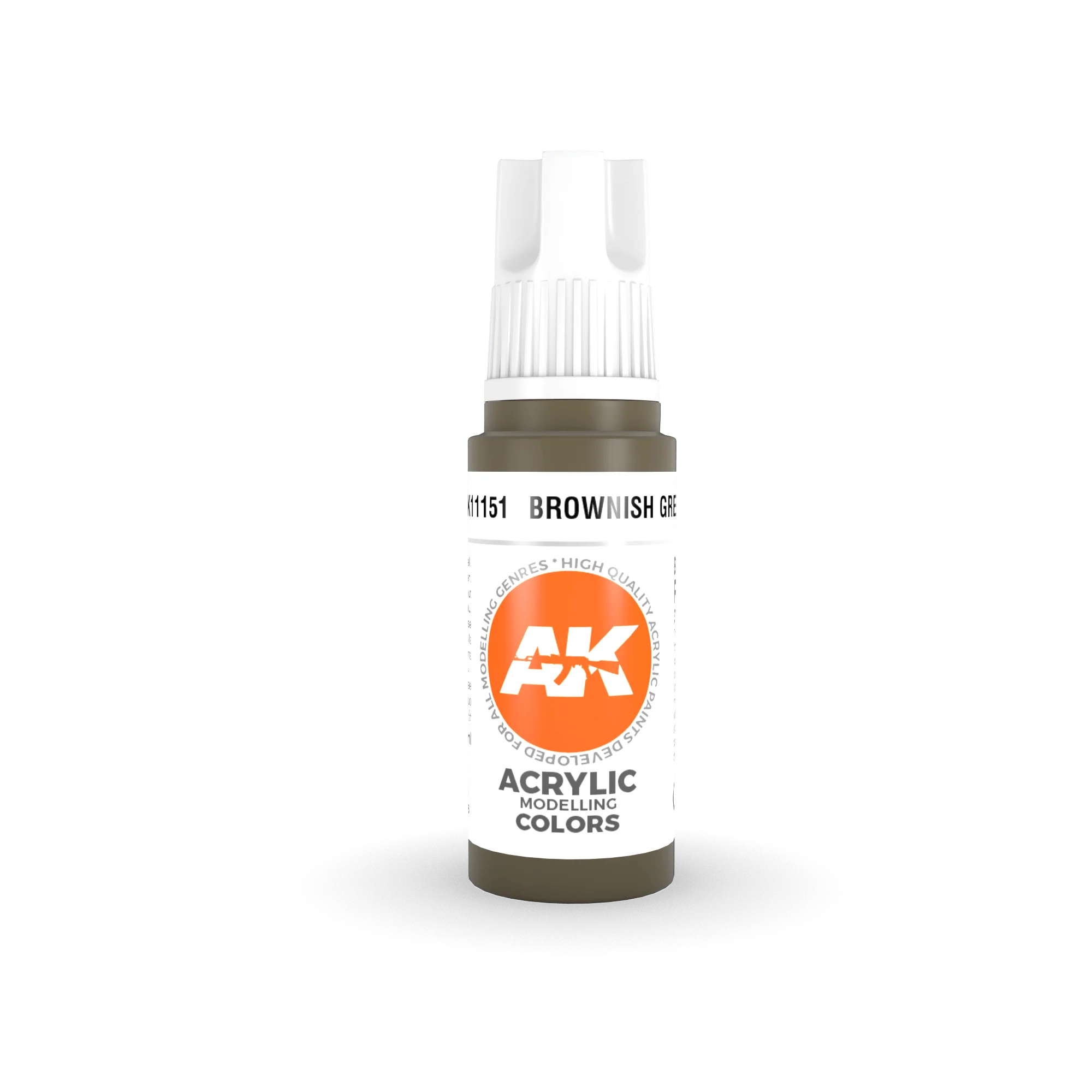 AK Interactive 3rd Gen Acrylics 17ml - Brownish Green