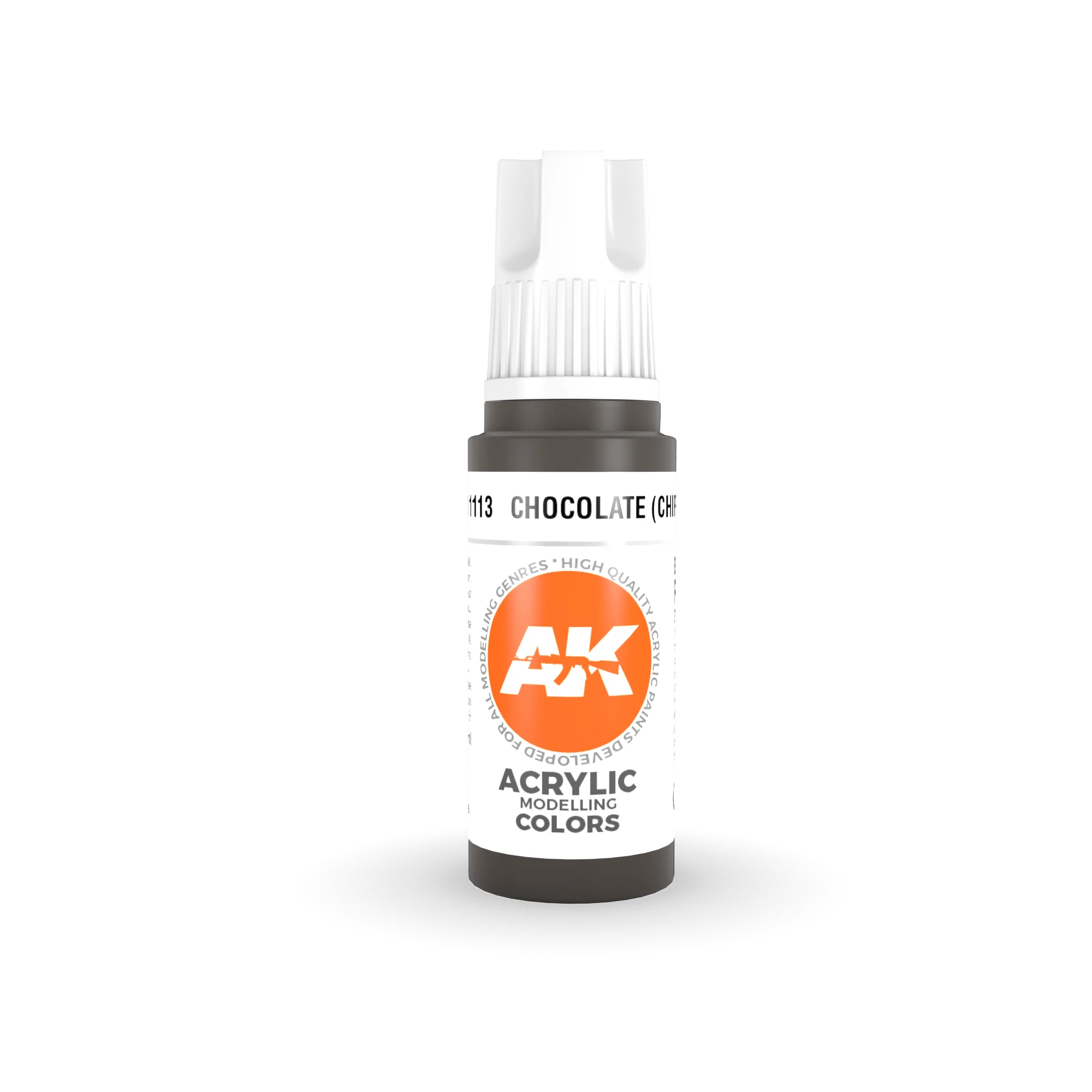 AK Interactive 3rd Gen Acrylics 17ml - Chocolate (Chipping)