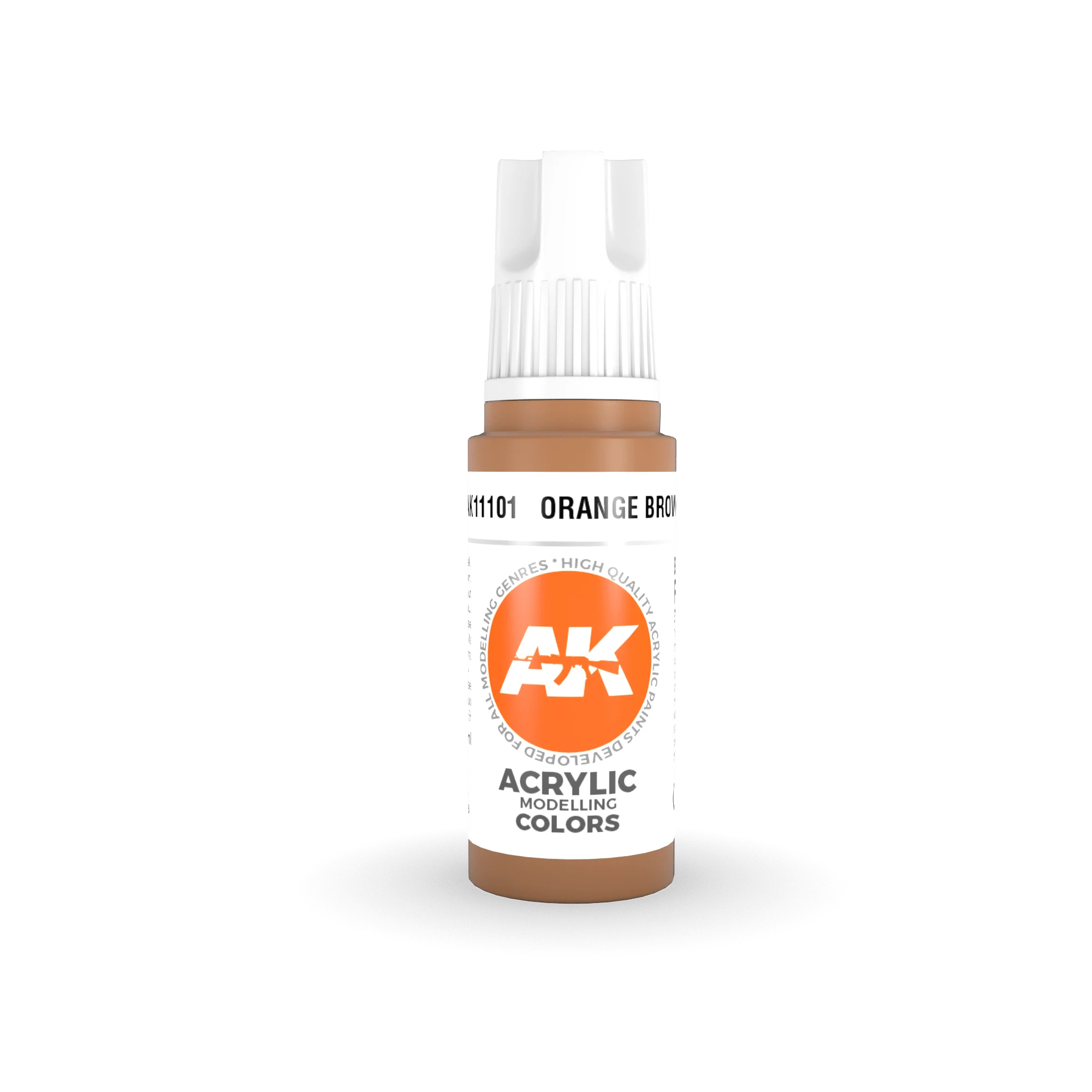 AK Interactive 3rd Gen Acrylics 17ml - Orange Brown