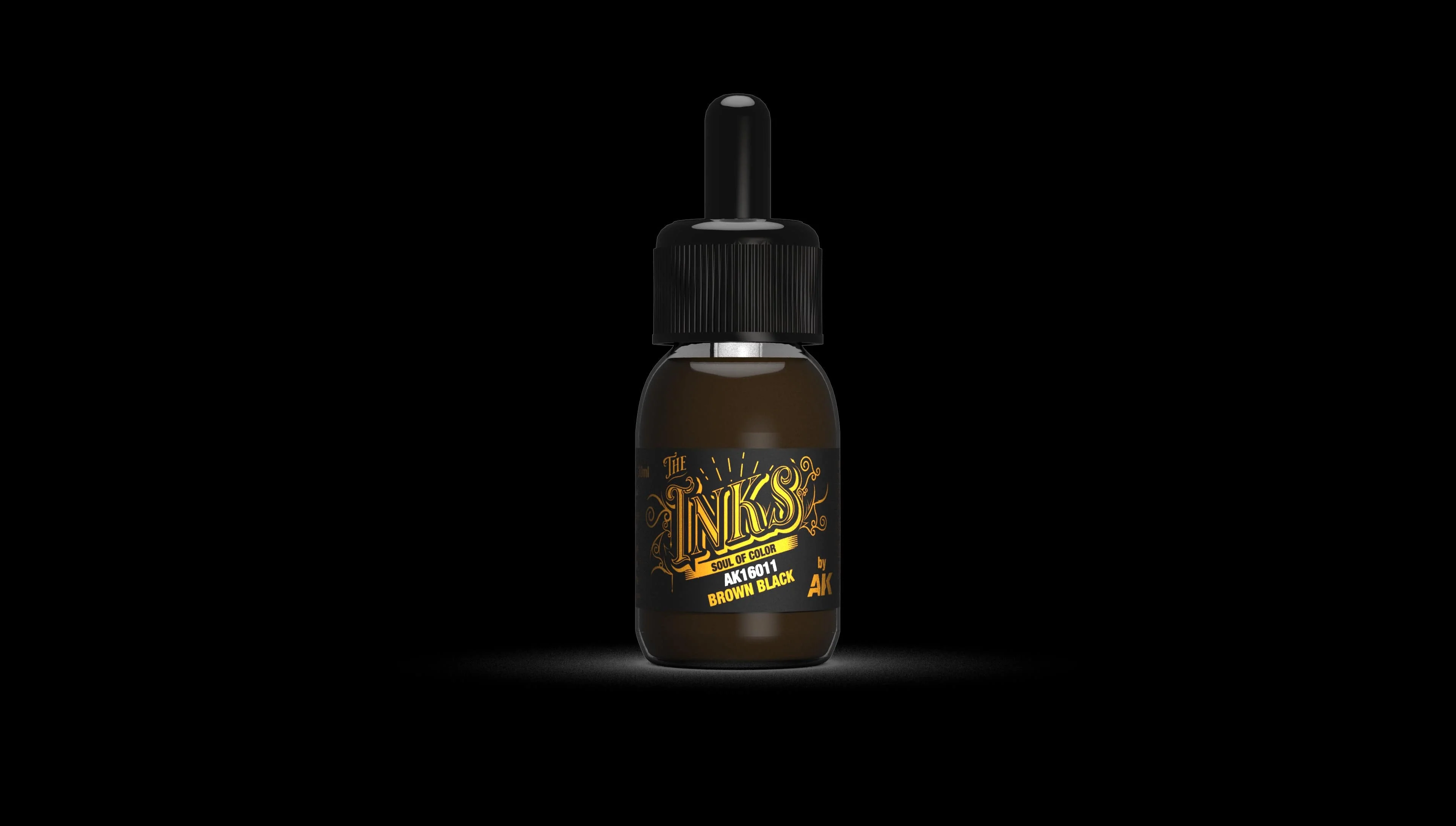 AK Interactive Acrylic Inks 30ml - Brown Black
