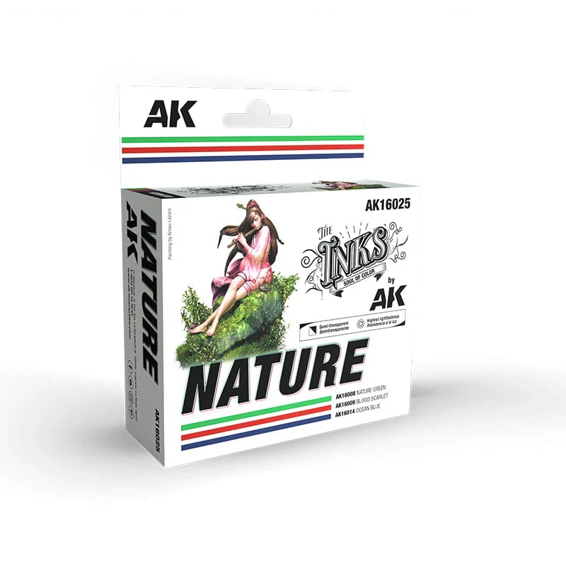 AK Interactive Acrylic Inks 30ml - Nature Set