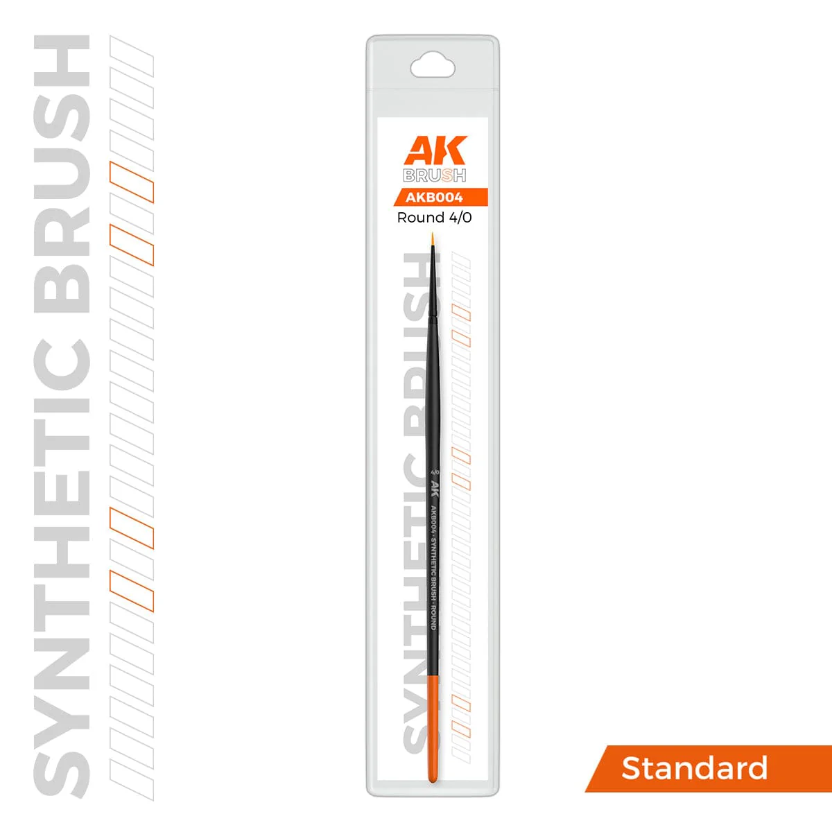 AK Interactive Synthetic Round Brush - Size 4/0