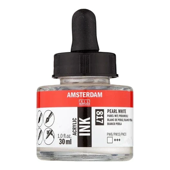 Amsterdam Acrylic Inks 30ml - Pearl White