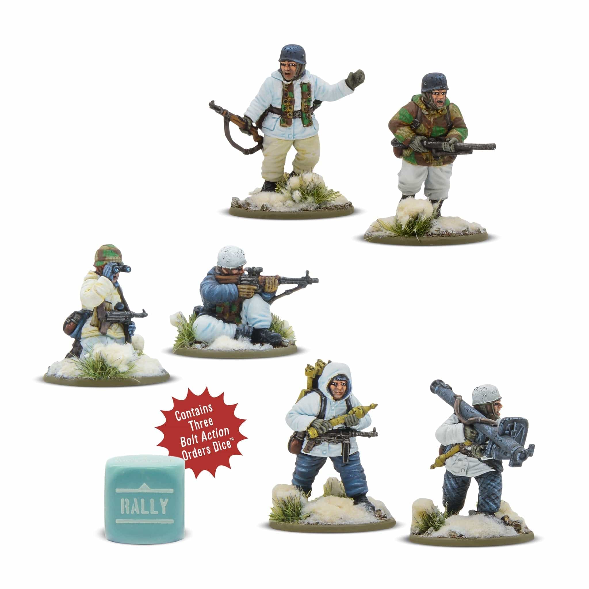 Bolt Action Fallschirmjager Winter Weapons Team