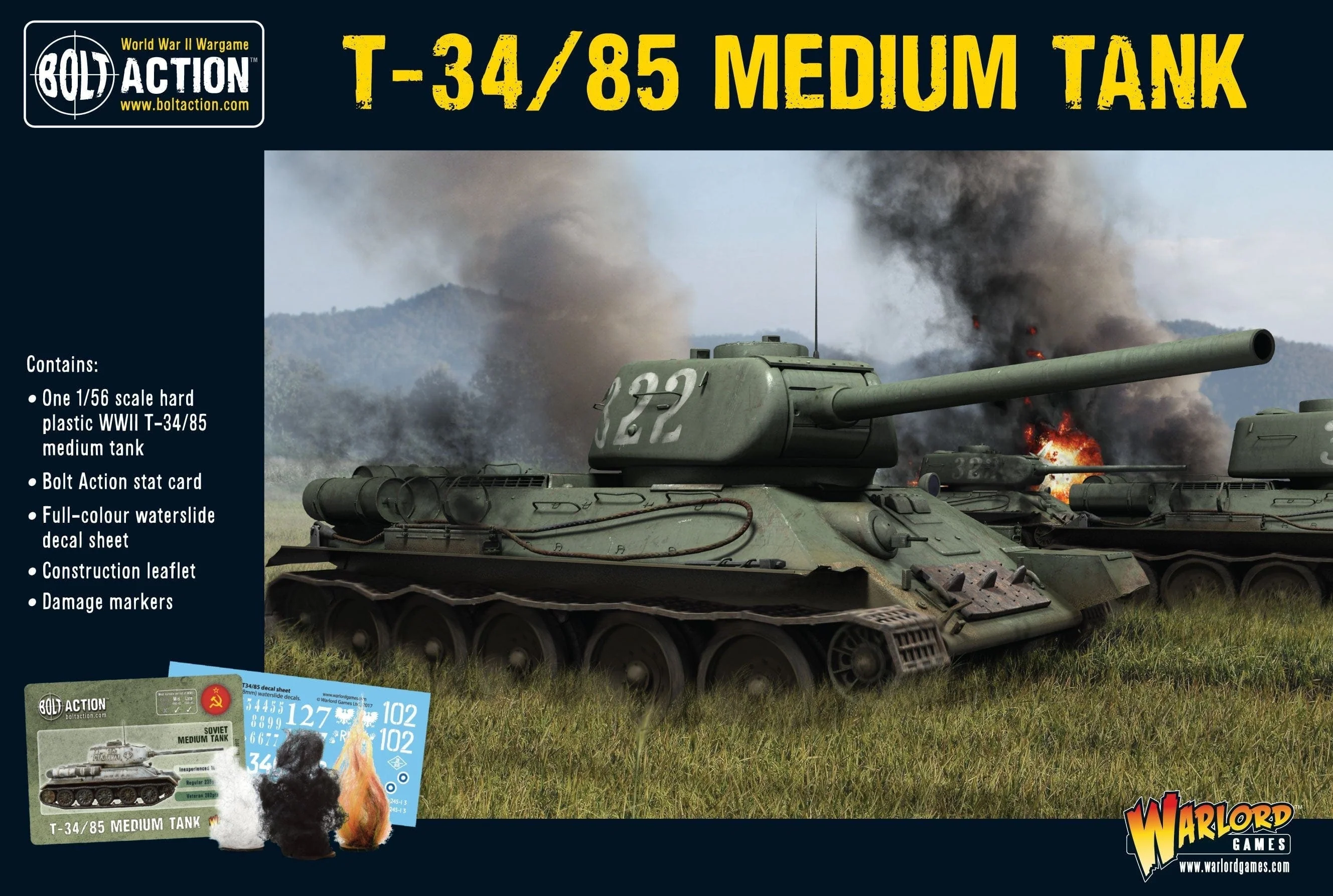 Bolt Action Soviet T-34/85 Medium Tank