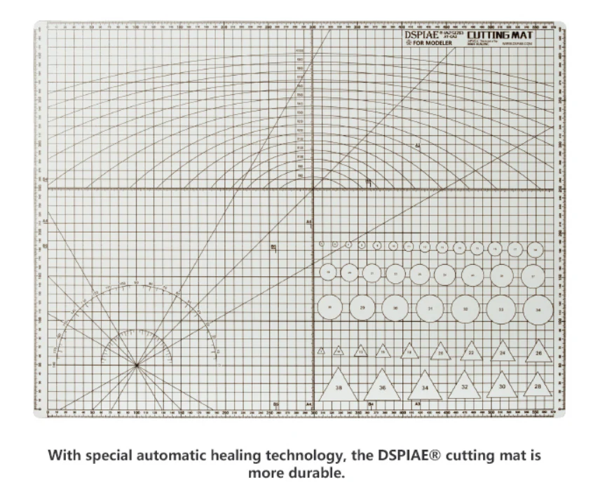DSPIAE Double-Sided Cutting Mat - A2 16.5" x 23.5"