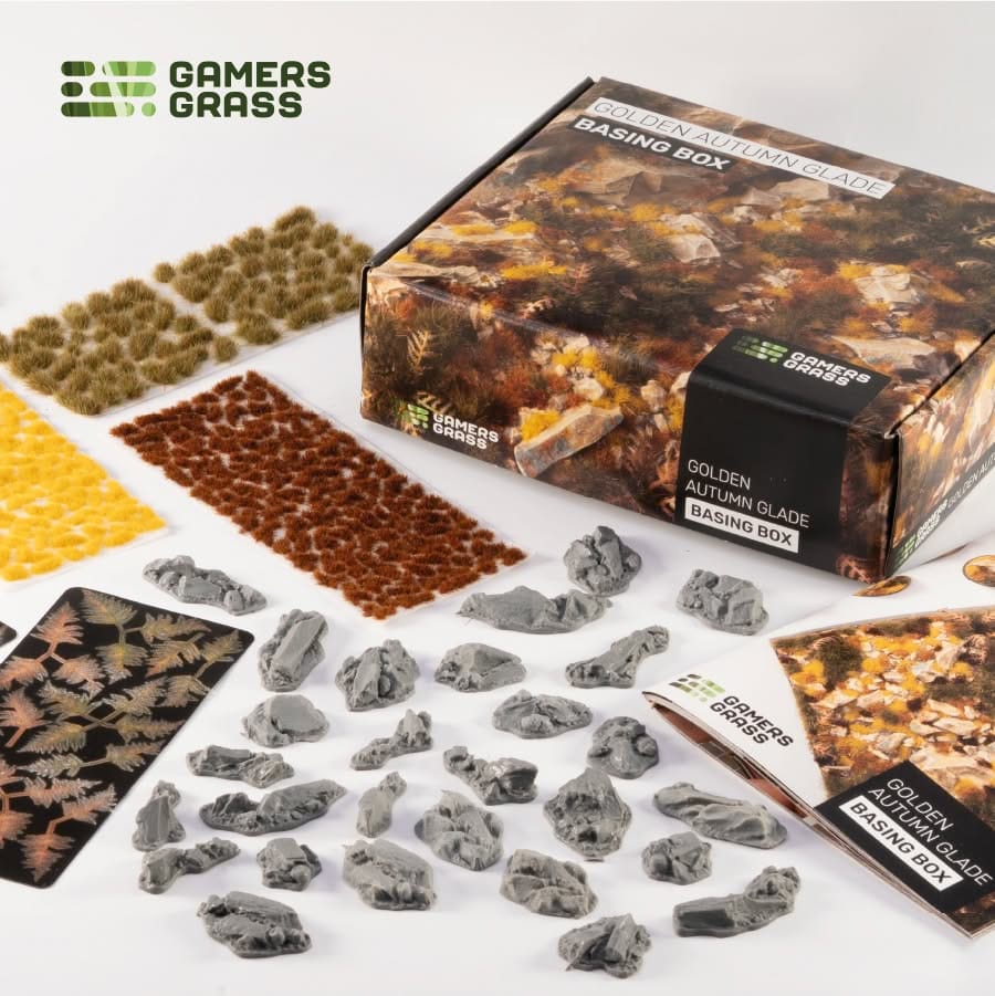 Gamer's Grass Basing Box -  Golden Autumn Glade