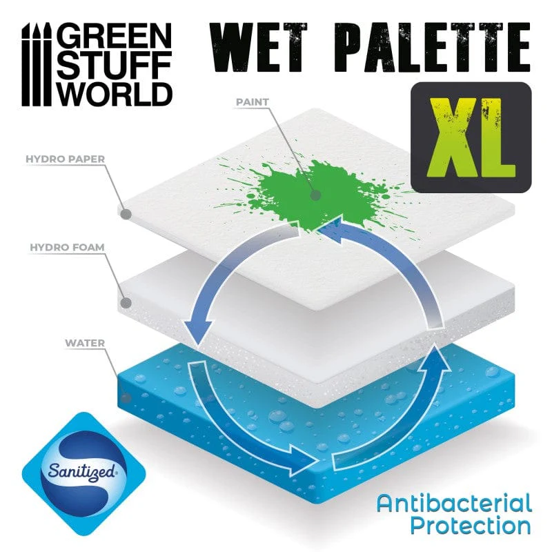 GSW Wet Palette XL - Hydro Paper sheet pack x50 - Image 2