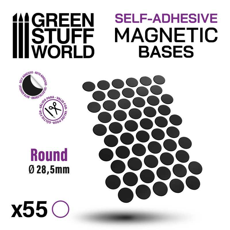 GSW Magnetic Adhesive Sheets - Precut Sizes - 28,5mm