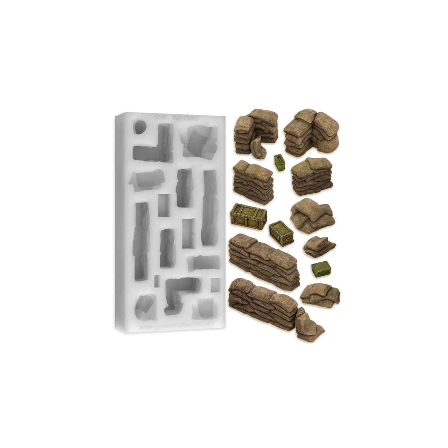 GSW Silicone Mold - Sandbags