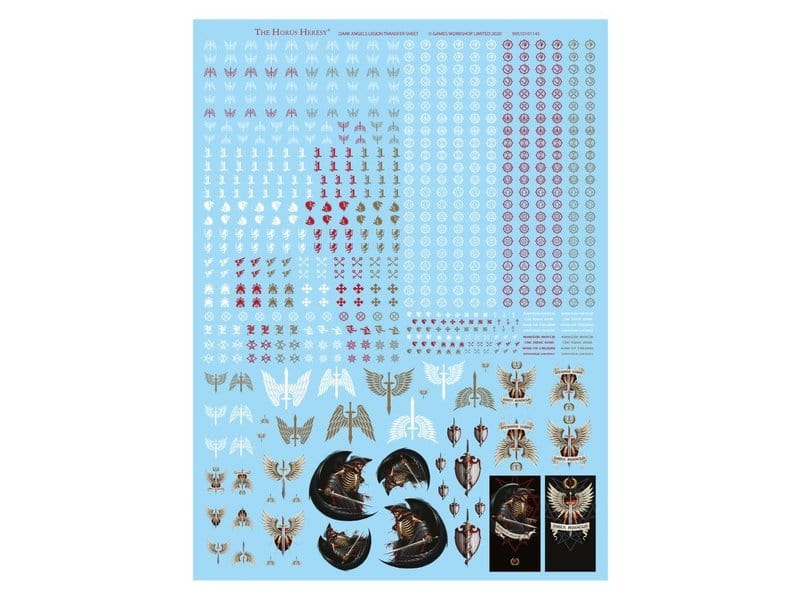 Horus Heresy: Dark Angels Legion Decals Transfer sheet