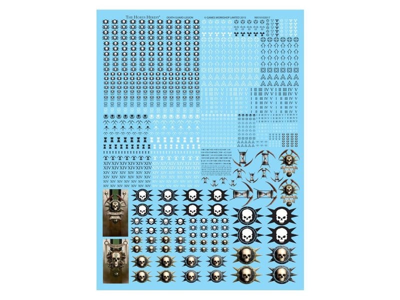 Horus Heresy: Death Guard Legion Decals Transfer sheet