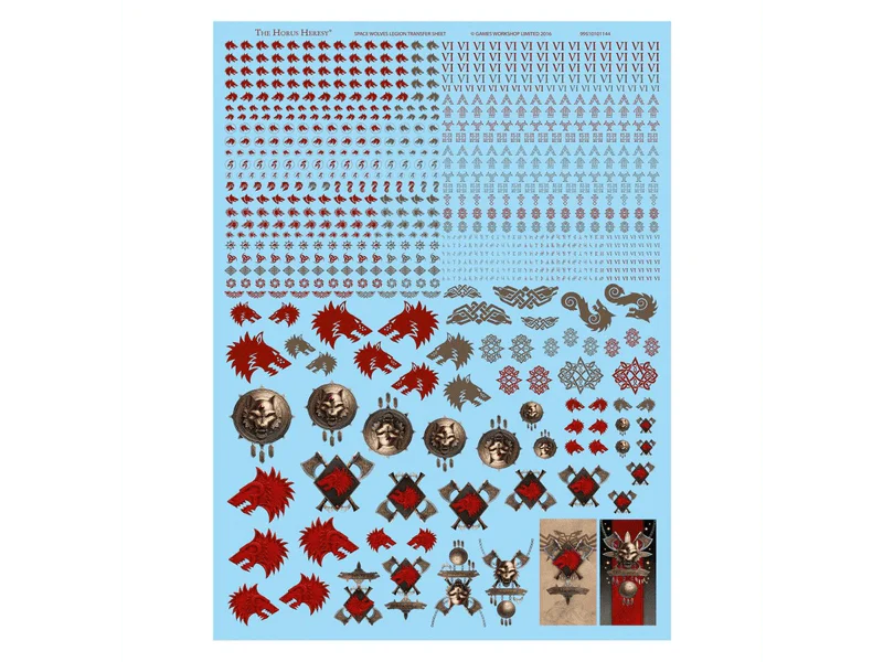 Horus Heresy: Space Wolves Legion Decals Transfer sheet