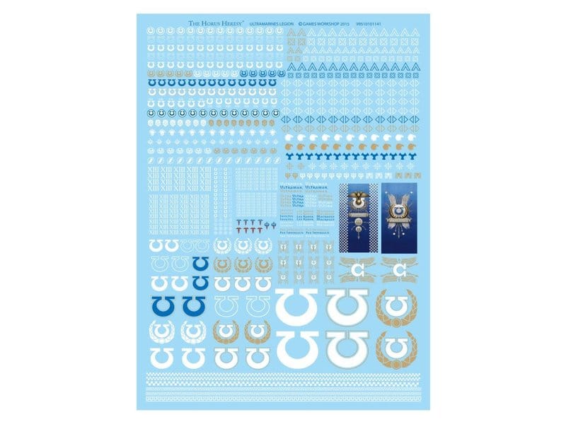 Horus Heresy: Ultramarines Legion Decals Transfer sheet