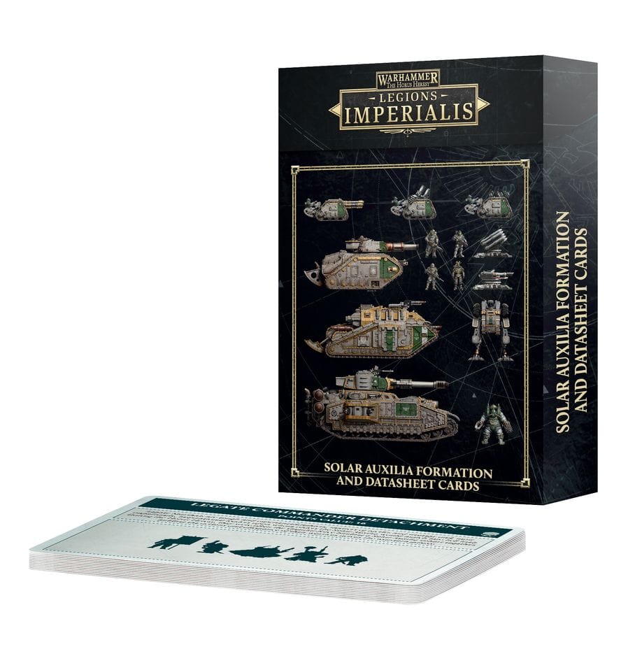 Legions Imperialis Solar Auxilia Formation Datasheet Cards