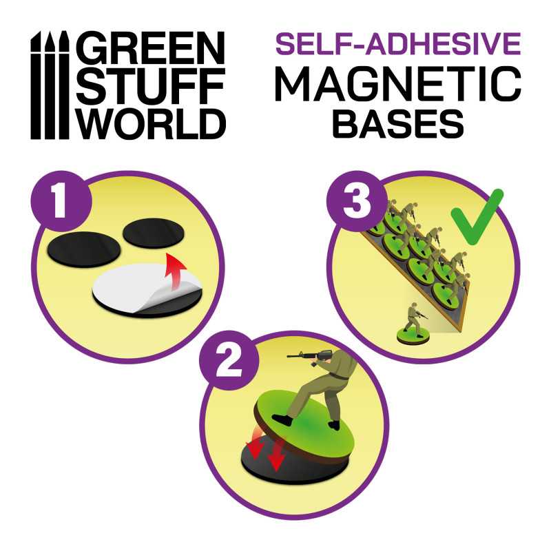 GSW Magnetic Adhesive Sheets - Precut Sizes - 40mm - Image 2