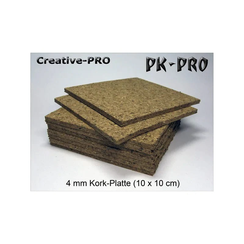 PK-PRO Basing Materials - Cork Tile 10x10cm - 4mm