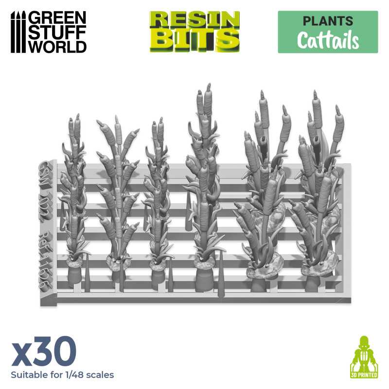 GSW Resin Basing Set - Cattails Plants - Image 2