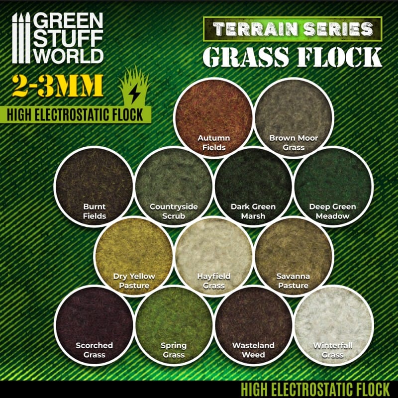 GSW Static Grass Flock 2-3mm - Wasteland Weed 200ml - Image 3
