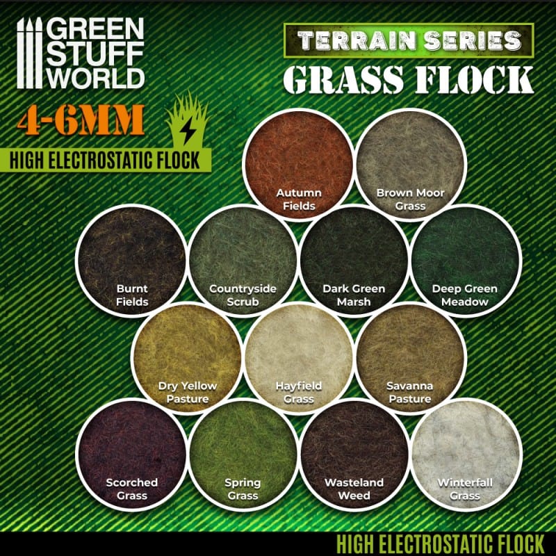 GSW Static Grass Flock 4-6mm - Autumn Fields 200ml - Image 3