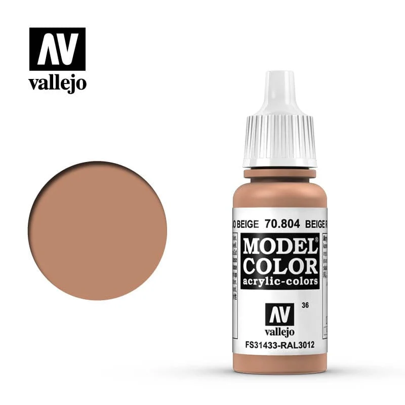 Vallejo Model Color Red Beige RAL3012 17ml  - (013)